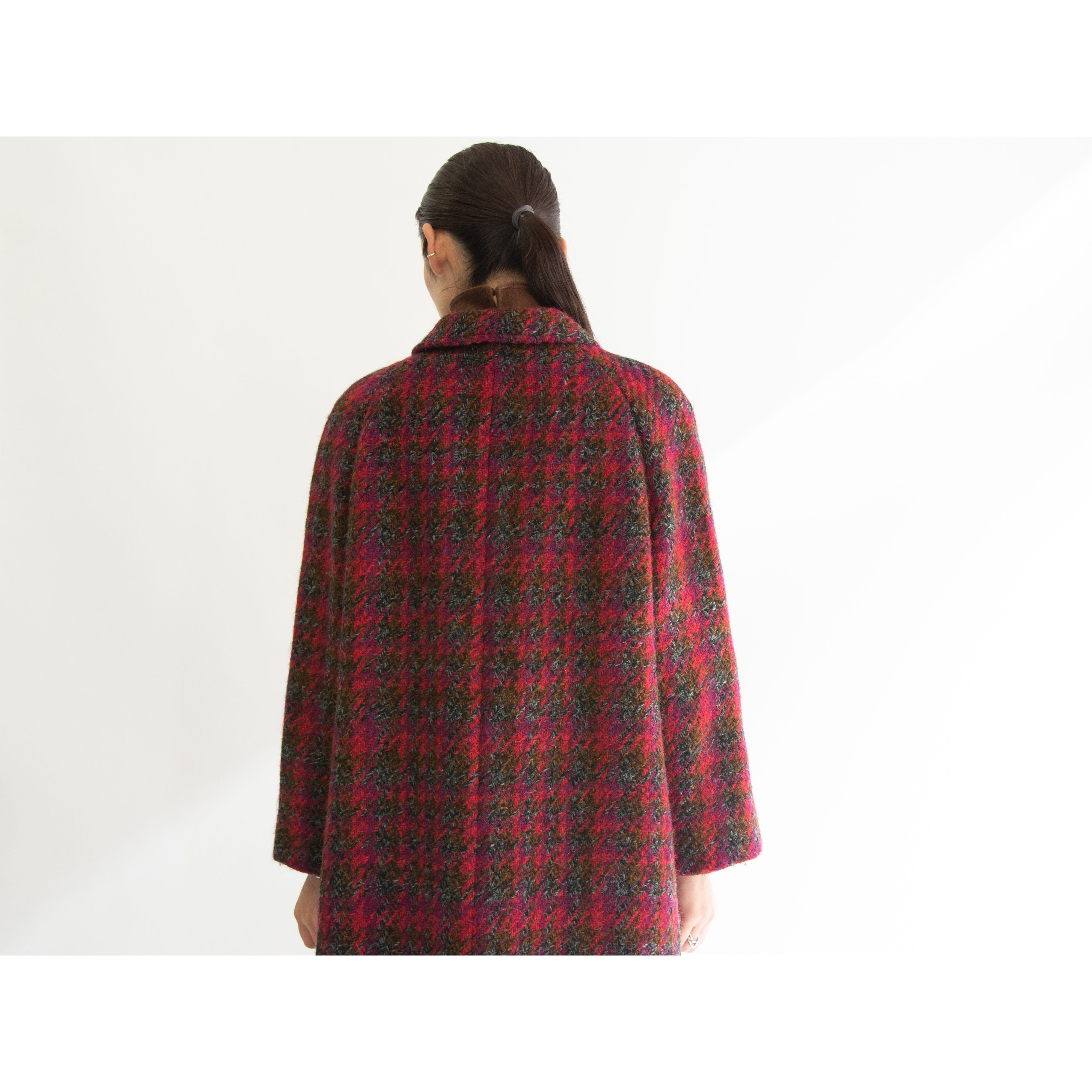 【Aquascutum】Made in England 100% Wool Tweed Long Coat（アクアスキュータム 英国製ウールツイード  ステンカラーロングコート） | MASCOT/E powered by BASE