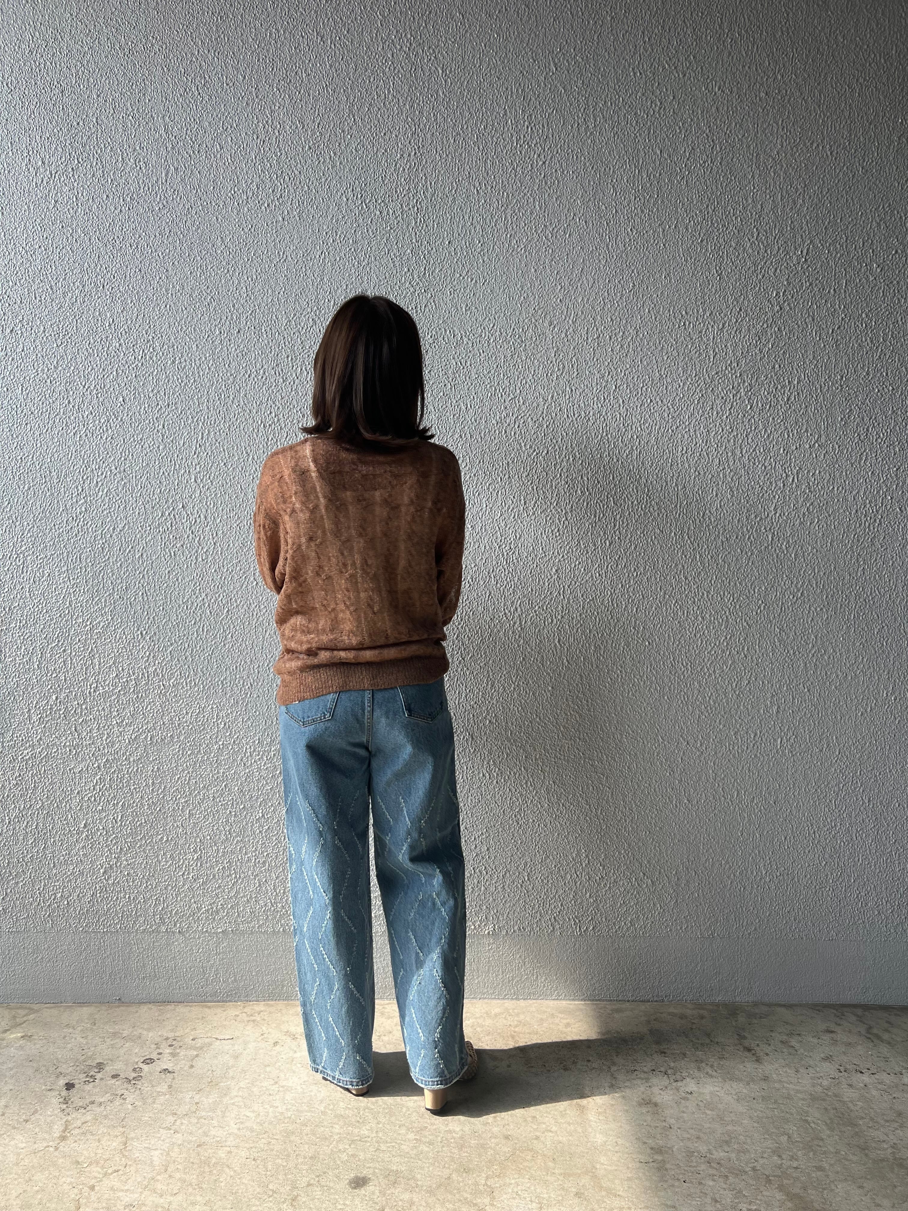 【SELECT】シアークルーネックプルオーバー 29-0427