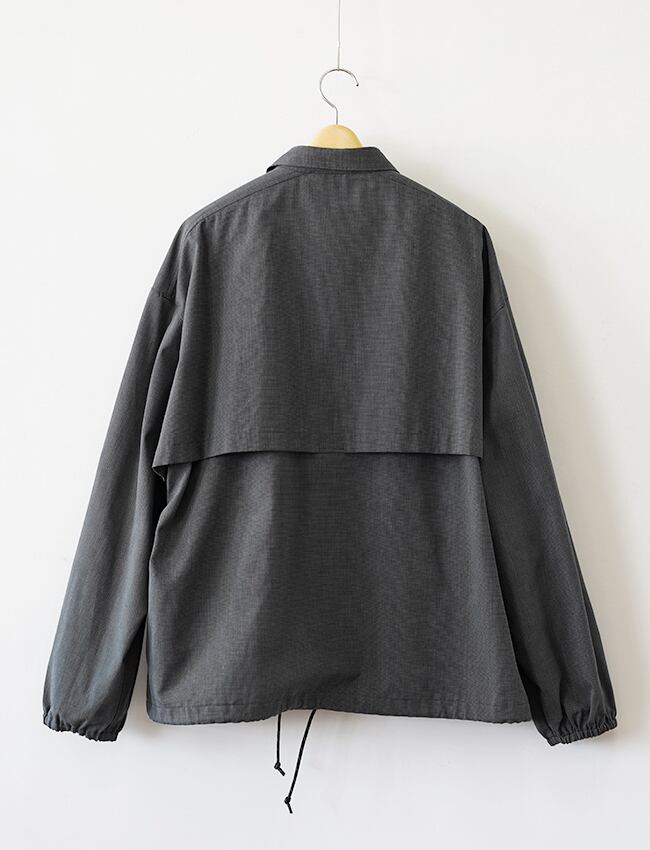DIGAWEL : COACH L/S SHIRT JACKET / BLACK | aulico DIGAWEL : COACH L/S SHIRT JACKET / BLACK | aulico