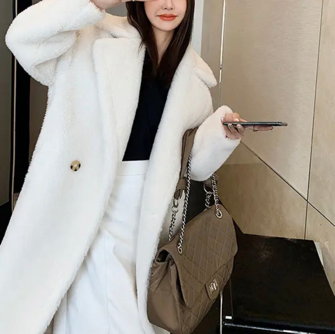 【KARRY】新品未使用⭐︎ロングボアコート　ホワイト 新品未使用KARRY ロングボアコートホワイト - メルカリ