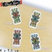 ブラックレーベル スケボー ステッカー シール Black Label Skateboards John Lucero OG Bars Sticker ミニ スケートボード オールドスクール ハードコア ブランド ジョン ルセロ オリジナル オージー バー ロゴ 1YEL/RED