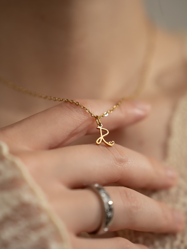 heartful Initial necklace【25AW collection】