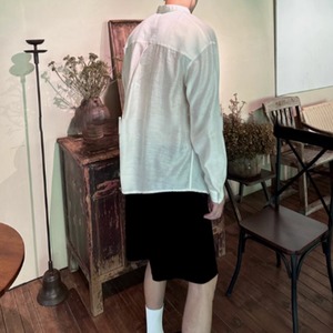 スタンドカラーモードシャツ　0865