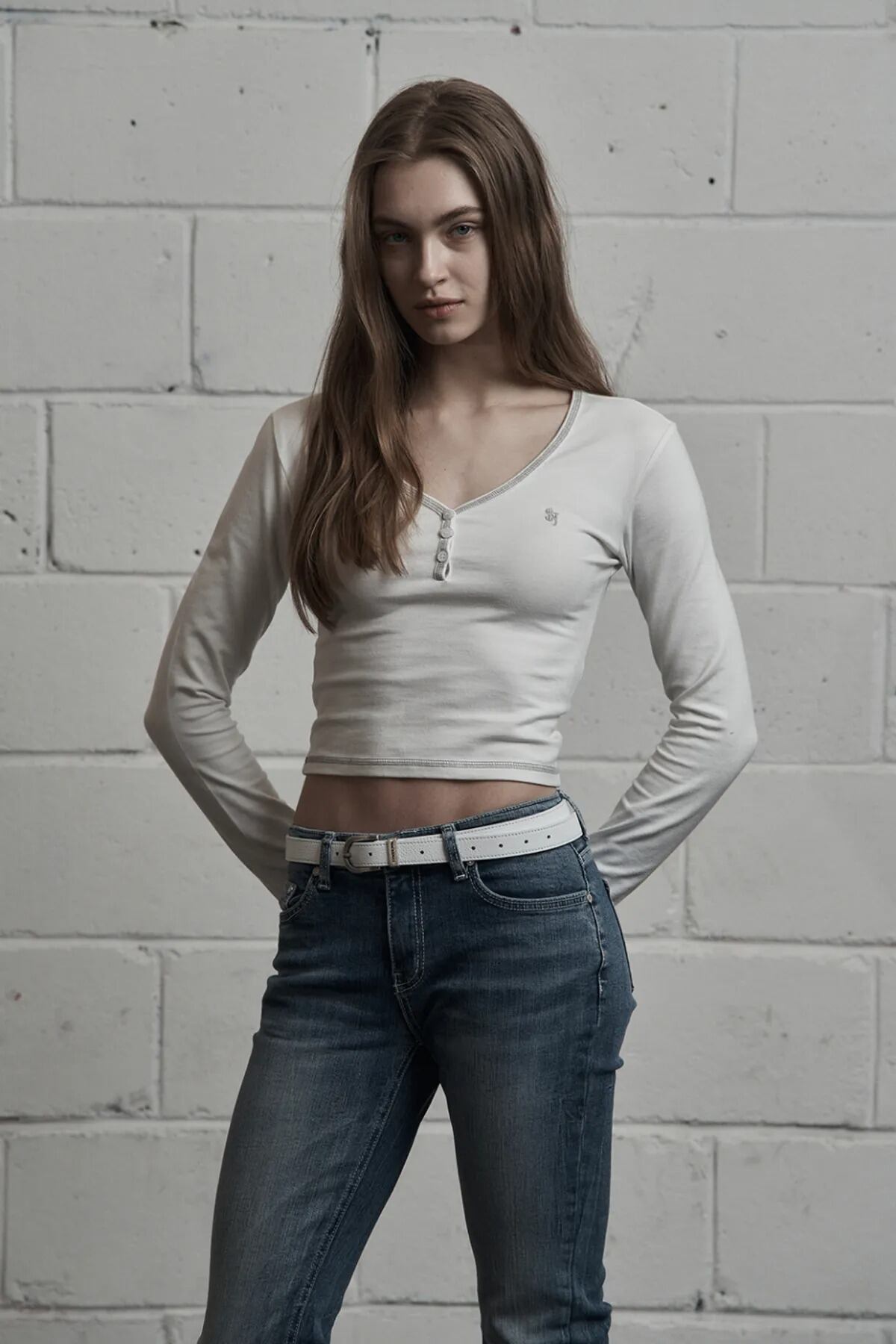 ☆IVE リズ 着用！！【SYNERJYN】WRINKLE CAT WASHING DENIM PANTS