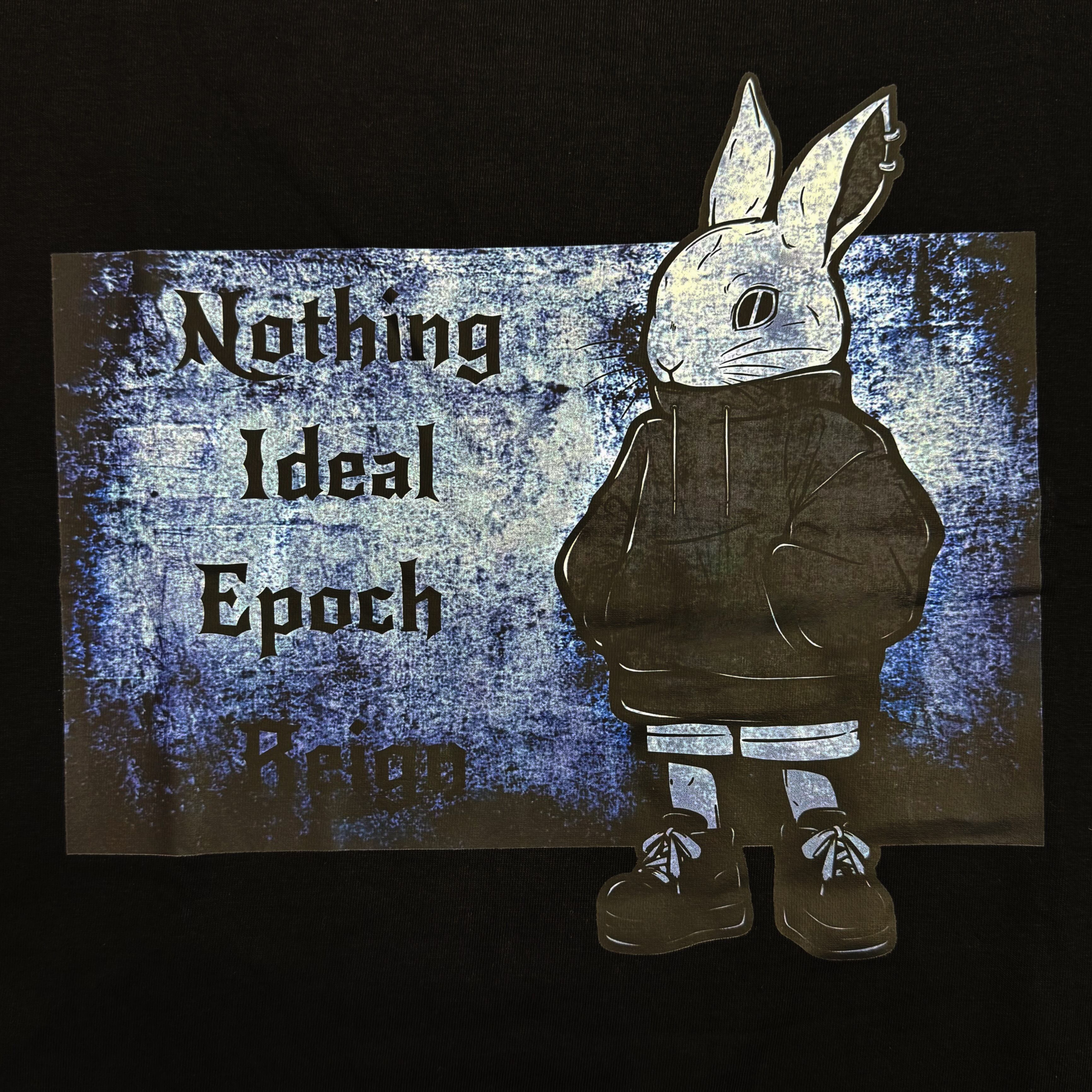 Blue Frame Rabbit T-Shirt | NIER CLOTHING