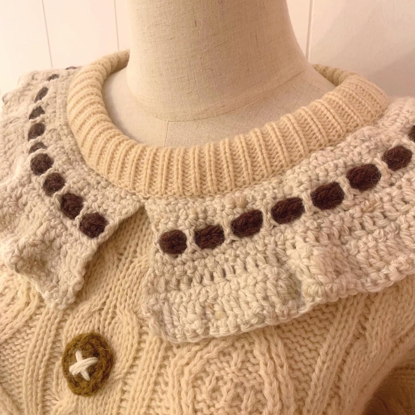 remake : oatmeal cookie aran sweater