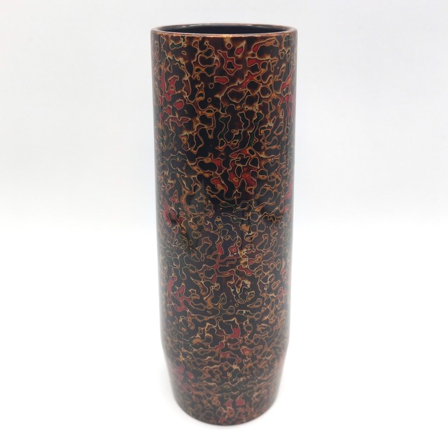津軽塗（唐塗）バカ塗り・花器・投げ入れ・フラワーベース・漆器・伝統工芸・No.260312-54・梱包サイズ60
