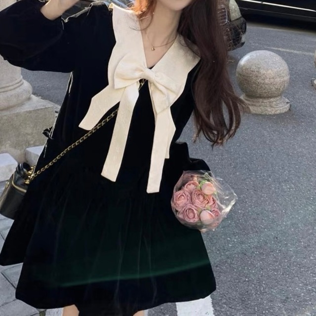 sailor collar ribbon OP　A0235