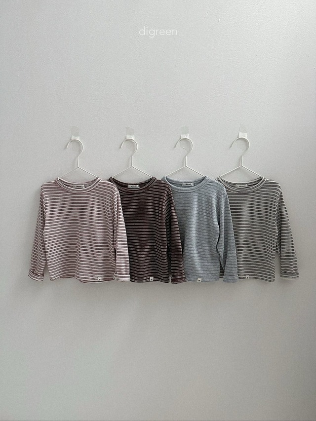 【 digreen / 予約 】Striped fratte T