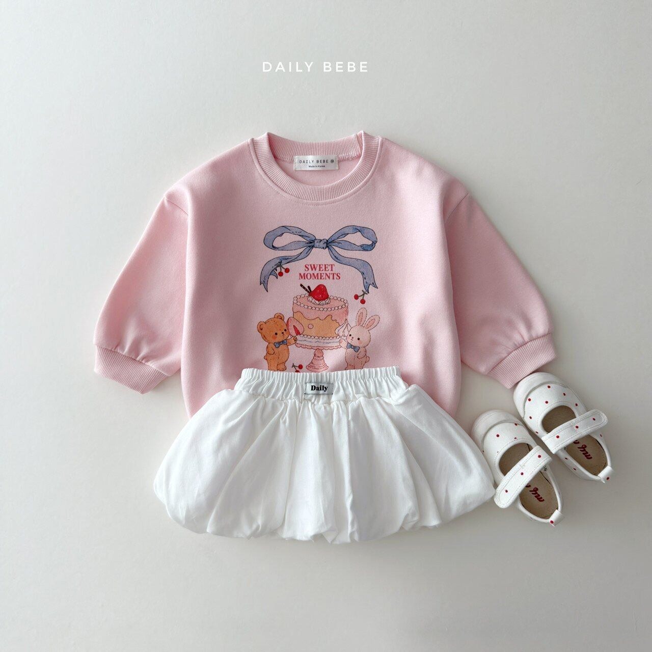 【取寄】Dailybebe ケーキトレーナー｜秋服｜韓国子供服｜26/AT
