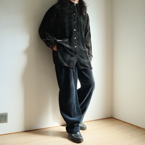 "velours" see-through all pattern design shirt