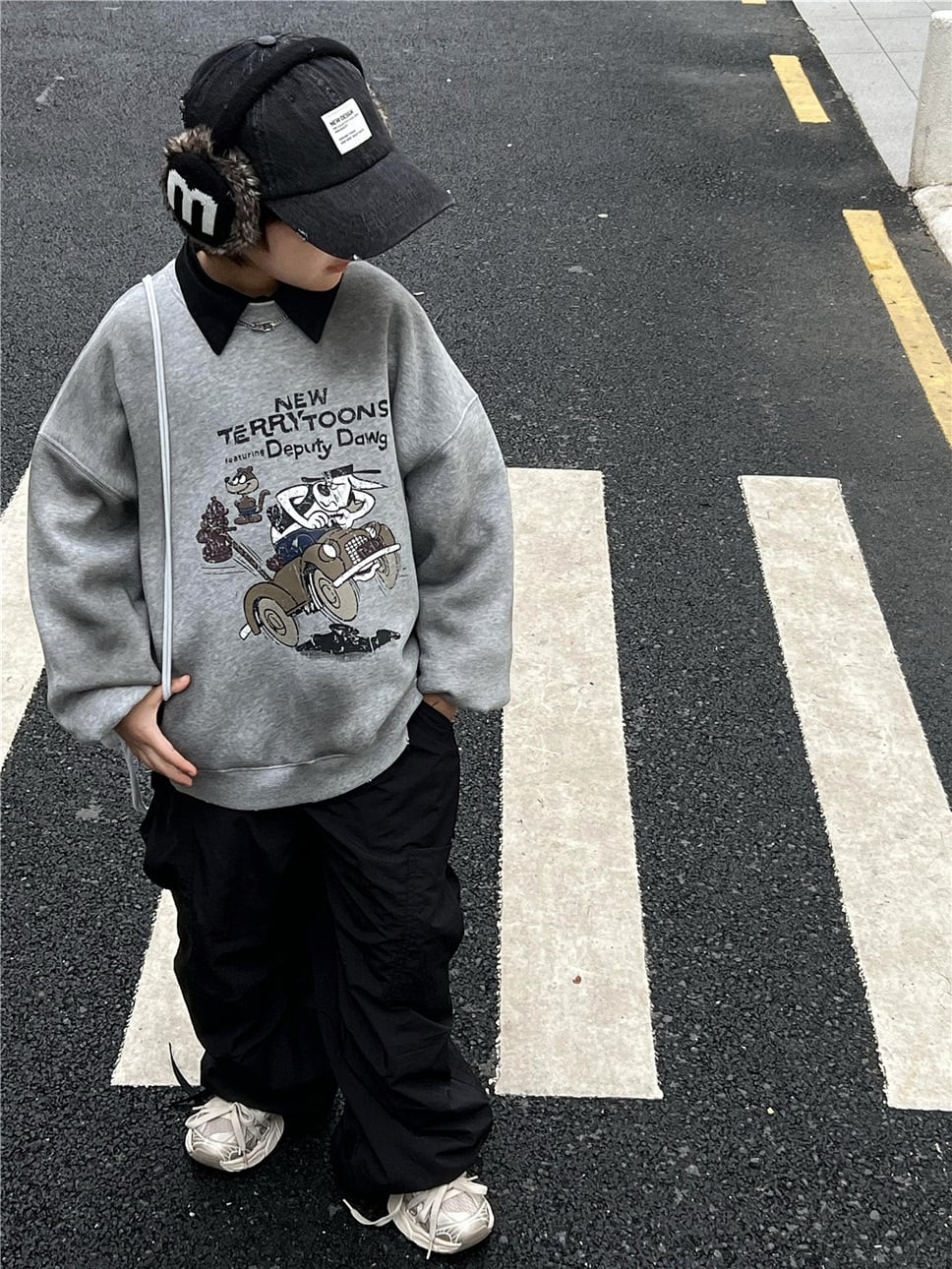 NEW TERRY TOONS裏起毛トレーナー