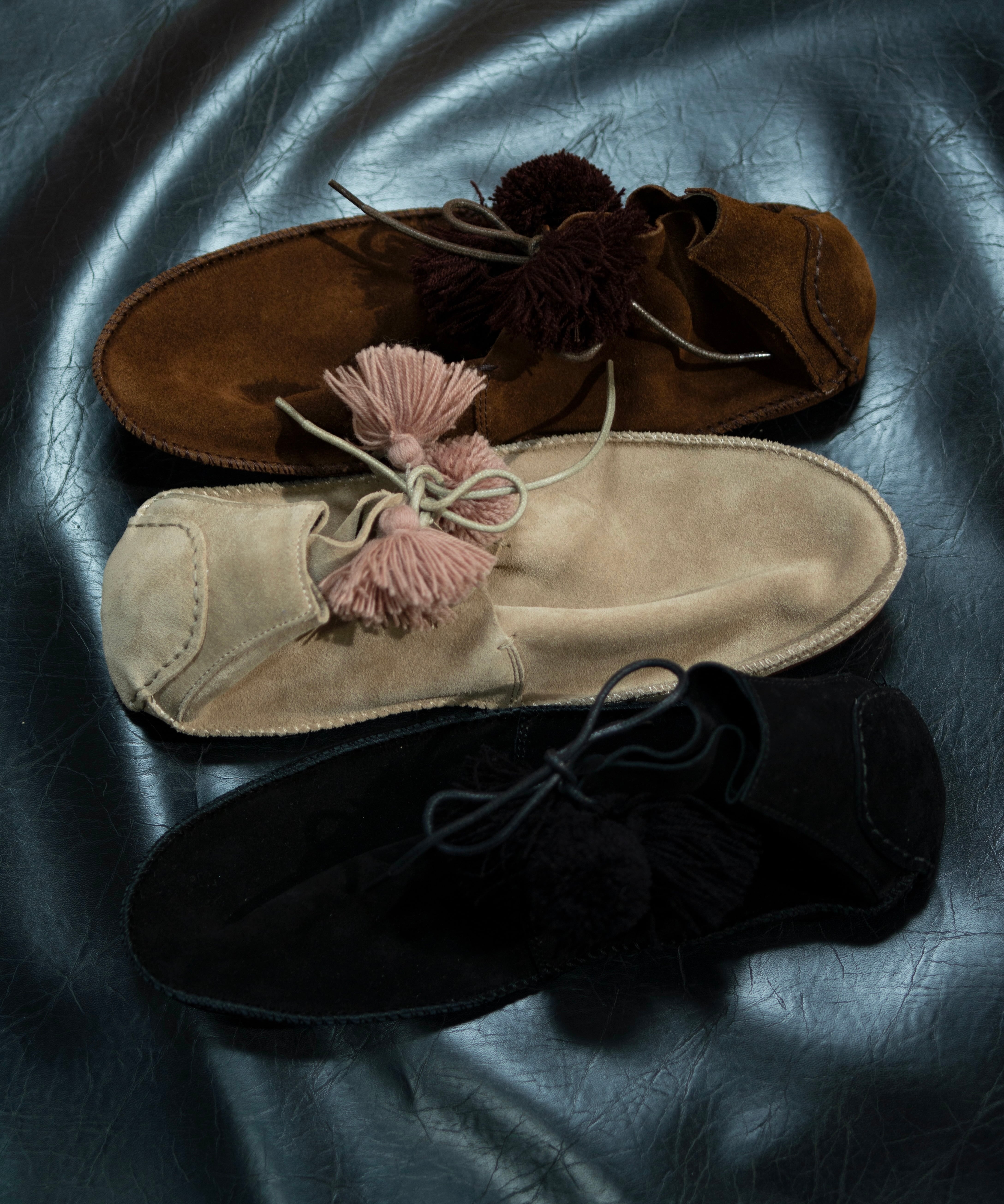 Midorikawa / MID26SS-A03 MOCCASIN CHUKKA BOOTS (BLACK