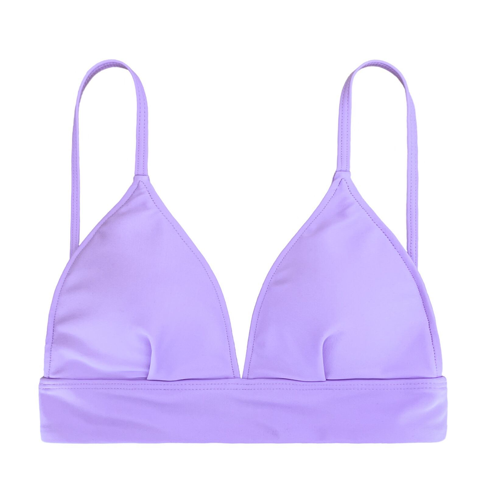 purple triangle bikini tops