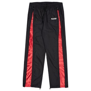 【PLEASURES/プレジャーズ】BLAST SIDE ZIP TRACK PANT トラックパンツ / BLACK