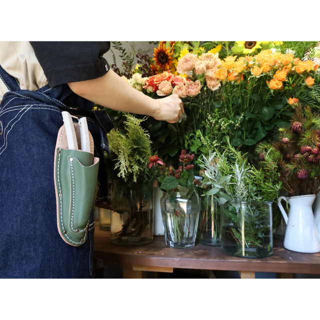 剪定用ナイフ入付ハサミケース