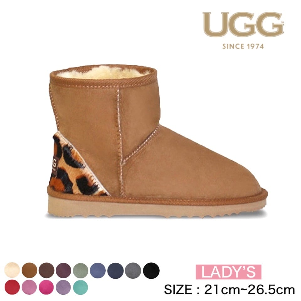 [UGG 1974] クラシックミニ レオパード ムートンブーツ | UGG Australian made since 1974 powered  by BASE