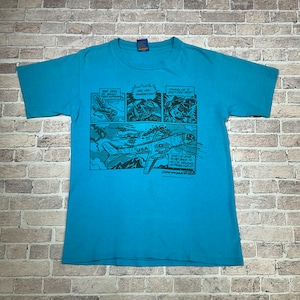 1990'S OCEAN PACIFIC COMIC PATTERN T-SHIRT USA