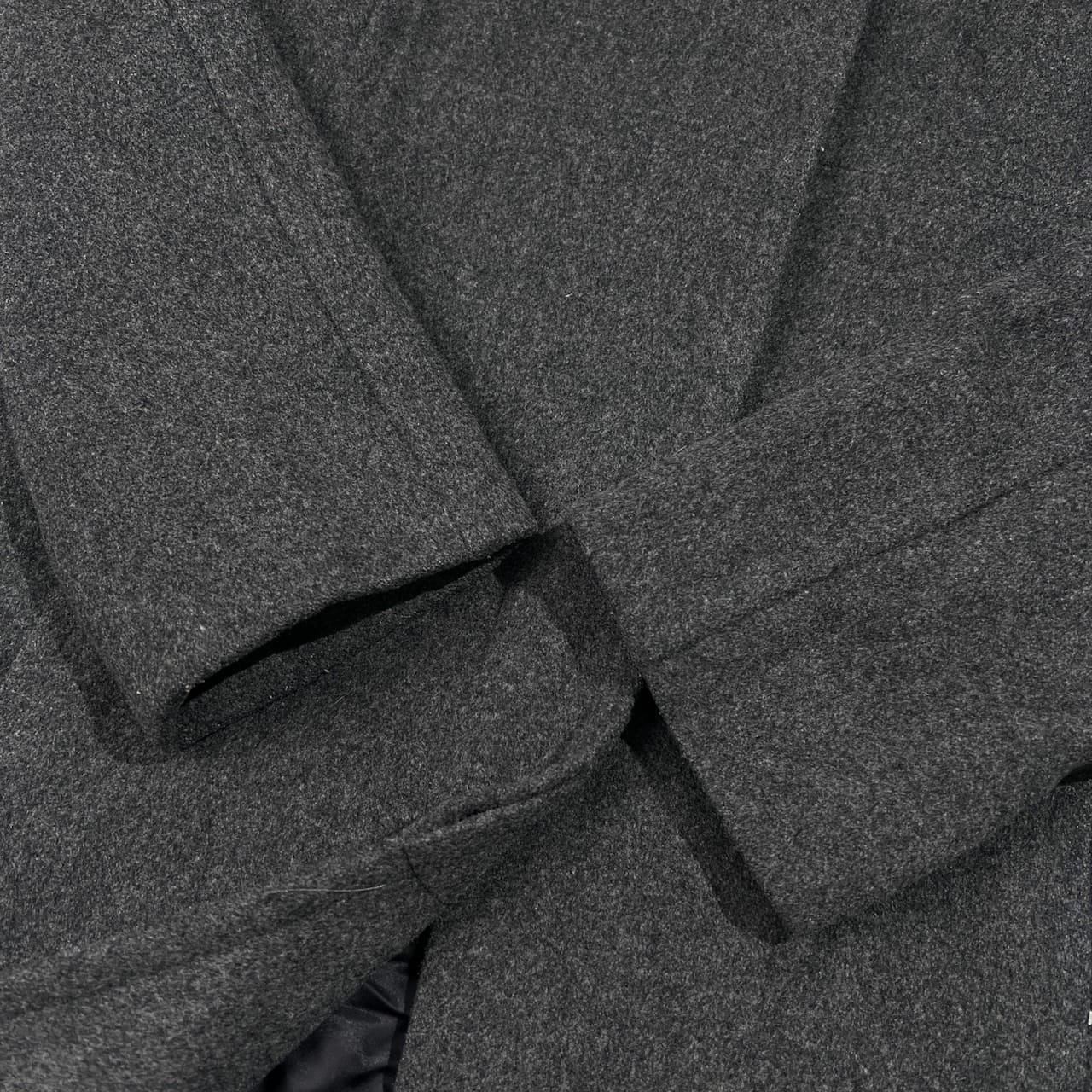 BURBERRY BLUE LABEL バーバリーブルーレーベル 襟ファー付き ウール コート サイズ 40 /チャコールグレー/三陽商会