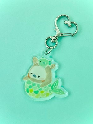 キーホルダー『人魚だるだるさん』-うたたねの海より-