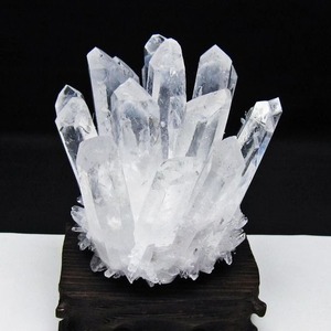 水晶 クラスター 水晶 原石 台座付属 一点物 おまかせ便 182-8600