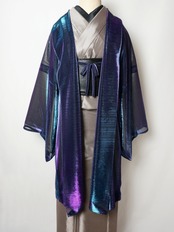 【即納品】Rumi Rock羽織　オーロラ　ピンク×グリーン　[ B1004 B1005]