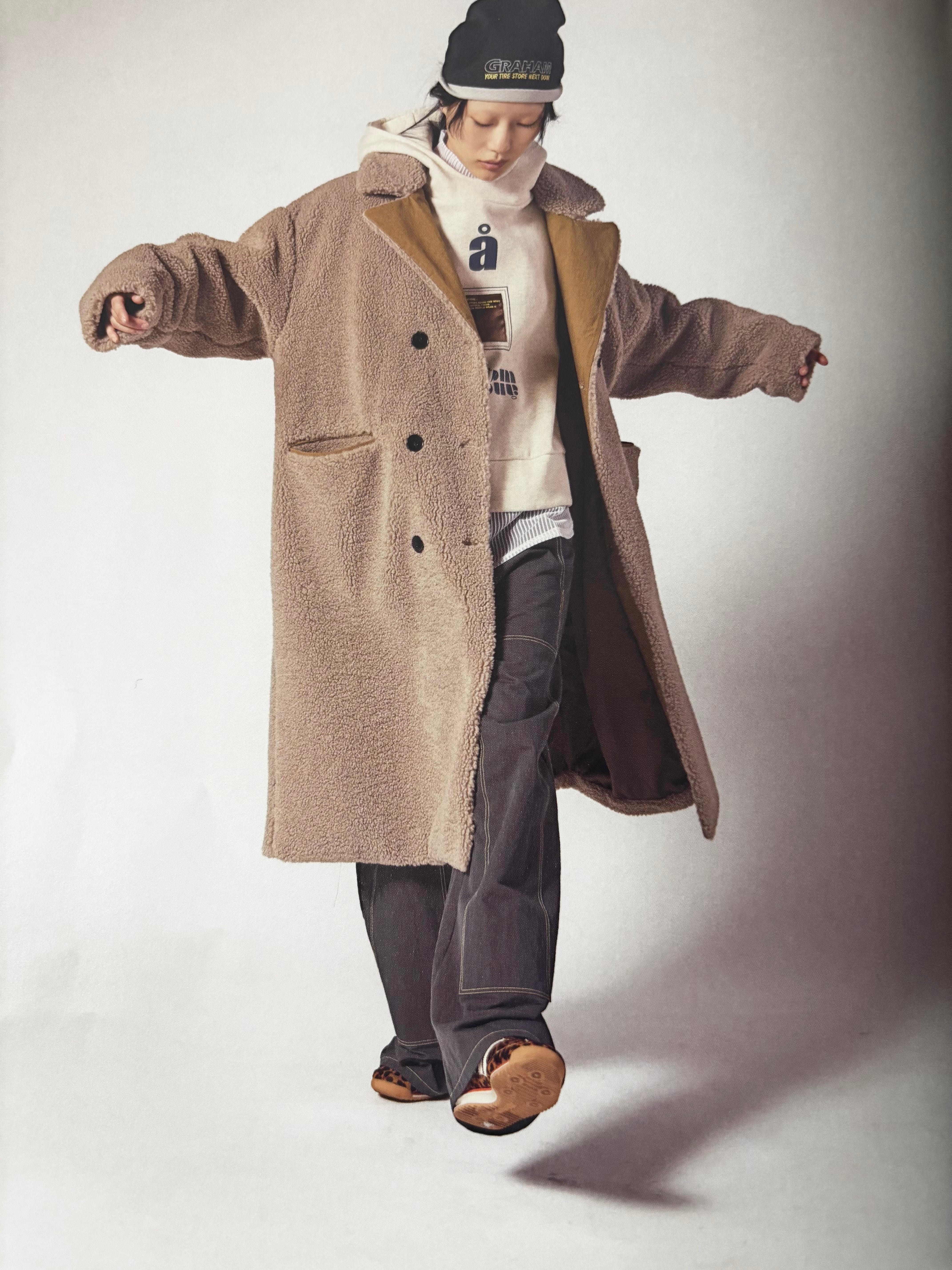 配色テーラードボアロング/NO.1258022