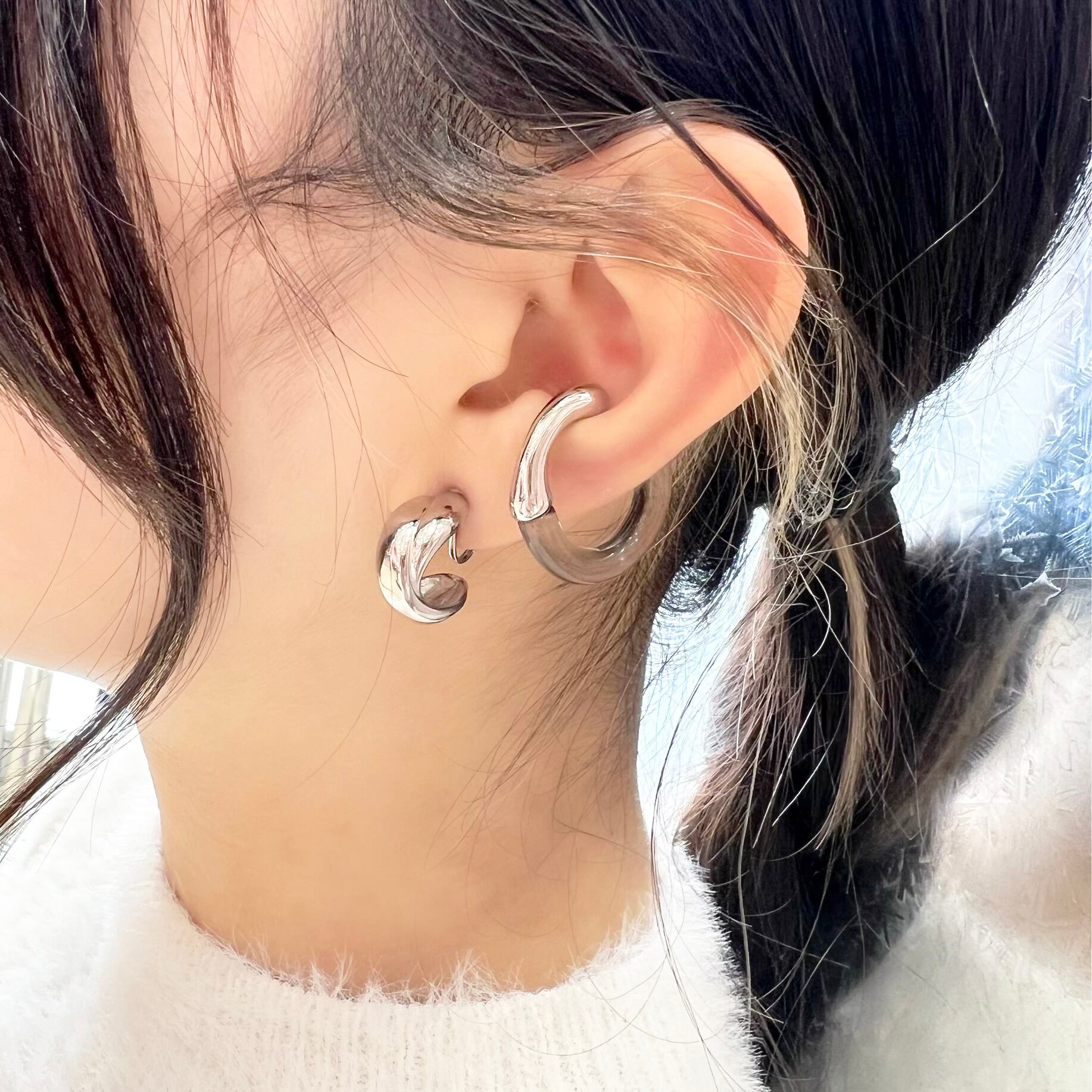 クリアメタルリング / イヤーカフ | Danae∴