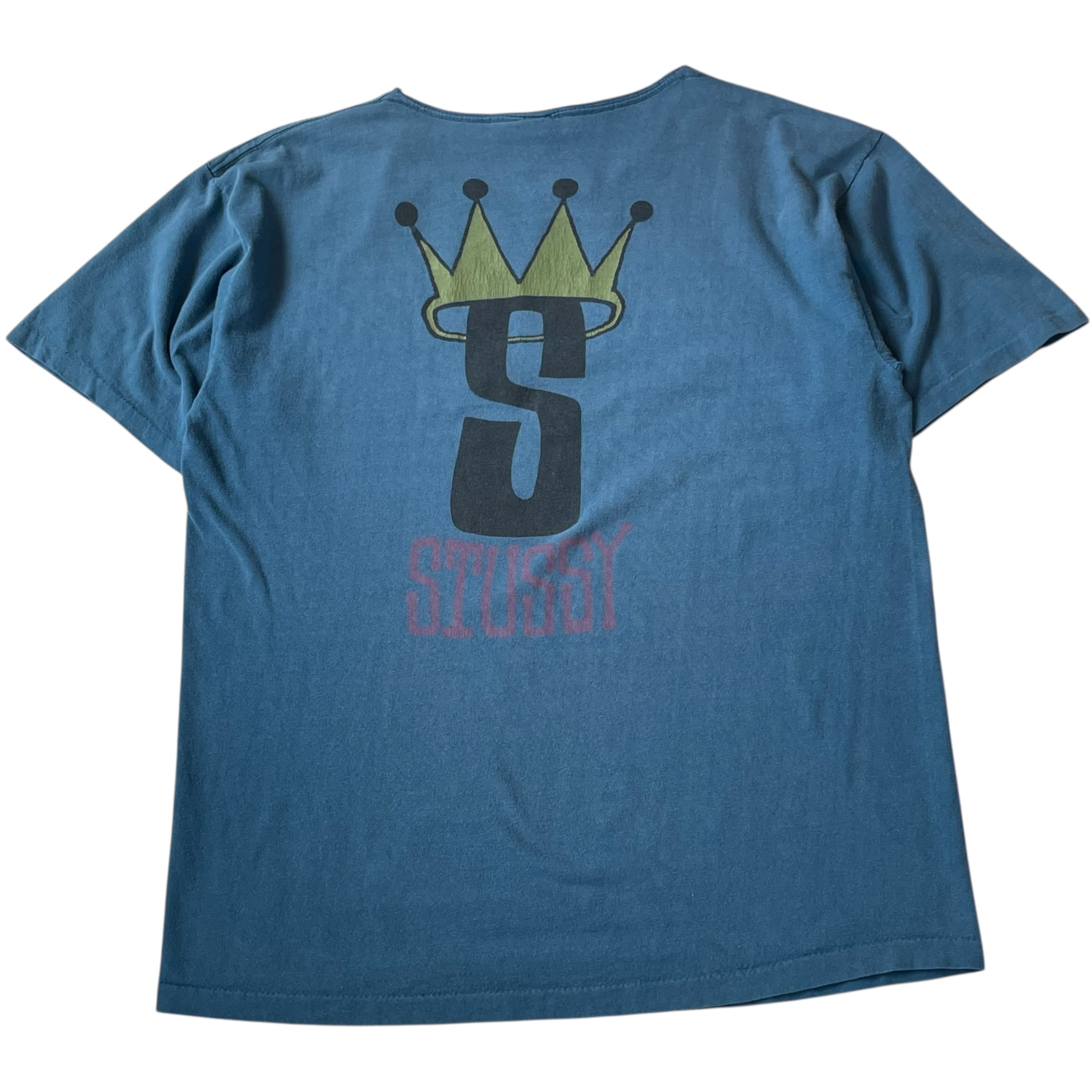 80s STUSSY "CROWN S" T-shirt