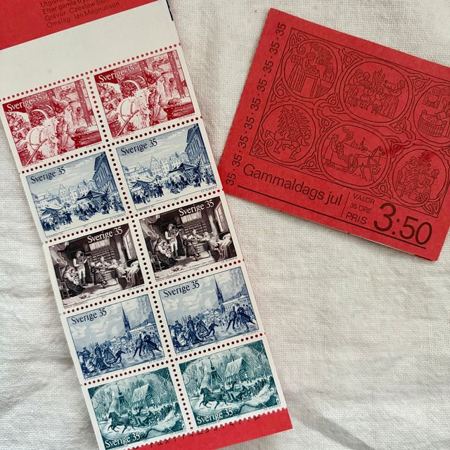 昔のクリスマスの切手シート