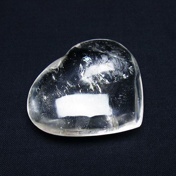 水晶 ハート置物 一点物 145-1575