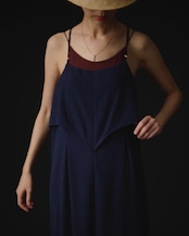 【suie】Gold ring spaghetti strap dress/リングキャミソールマキシドレス