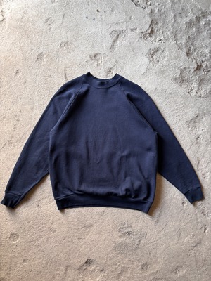 00s FRUIT OF THE LOOM/Blank Sweat/XL/無地スウェット/ラグラン/ネイビ－/フルーツオブザルーム