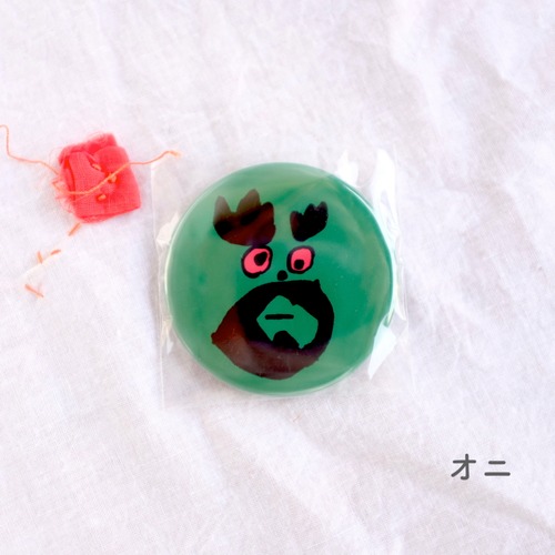 【松岡マサタカ】缶バッチ「オニ」