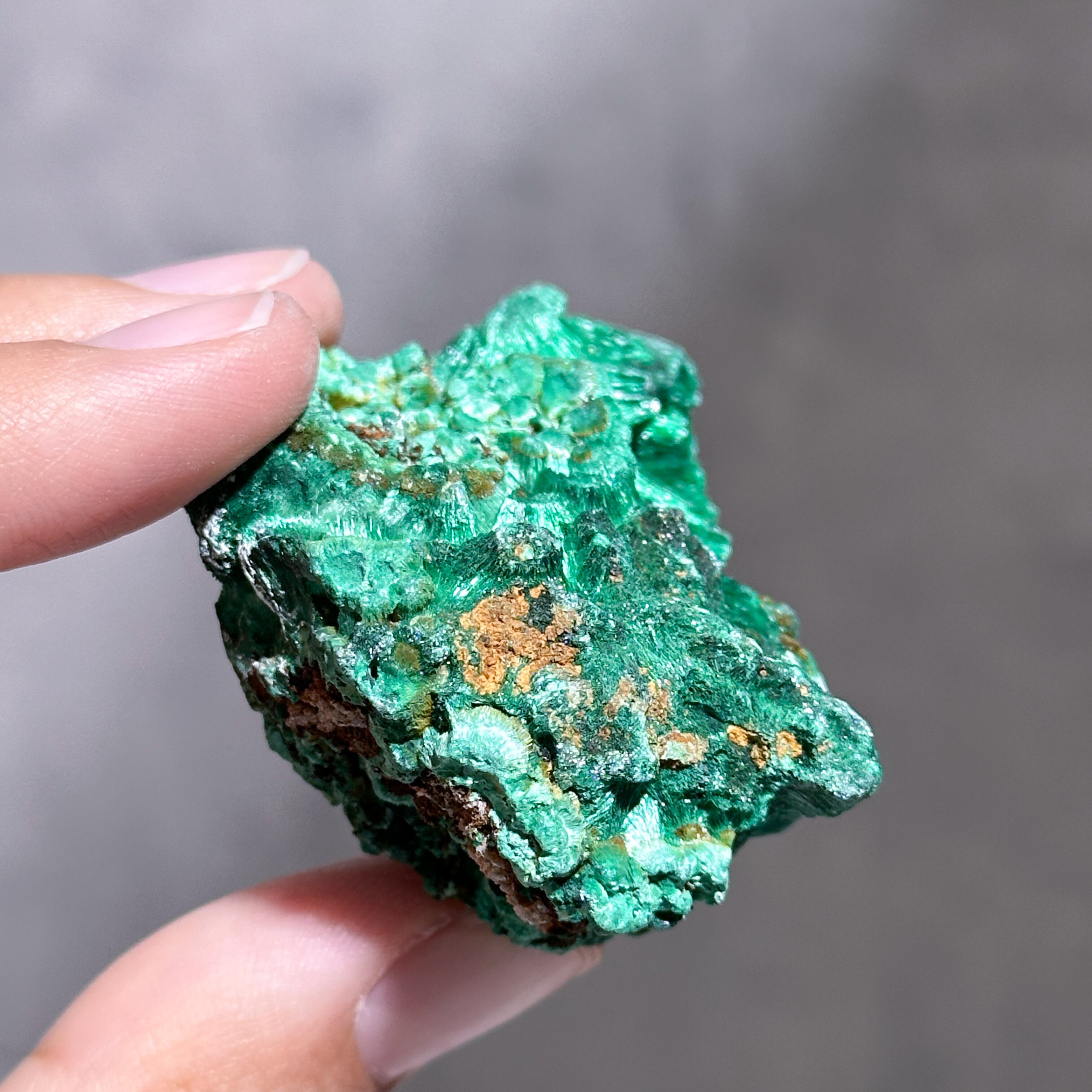 マラカイト原石(Brasil)(227g)インテリアストーン ベルベットマラカイト 原石73◇ Malachite ◇天然石・鉱物
