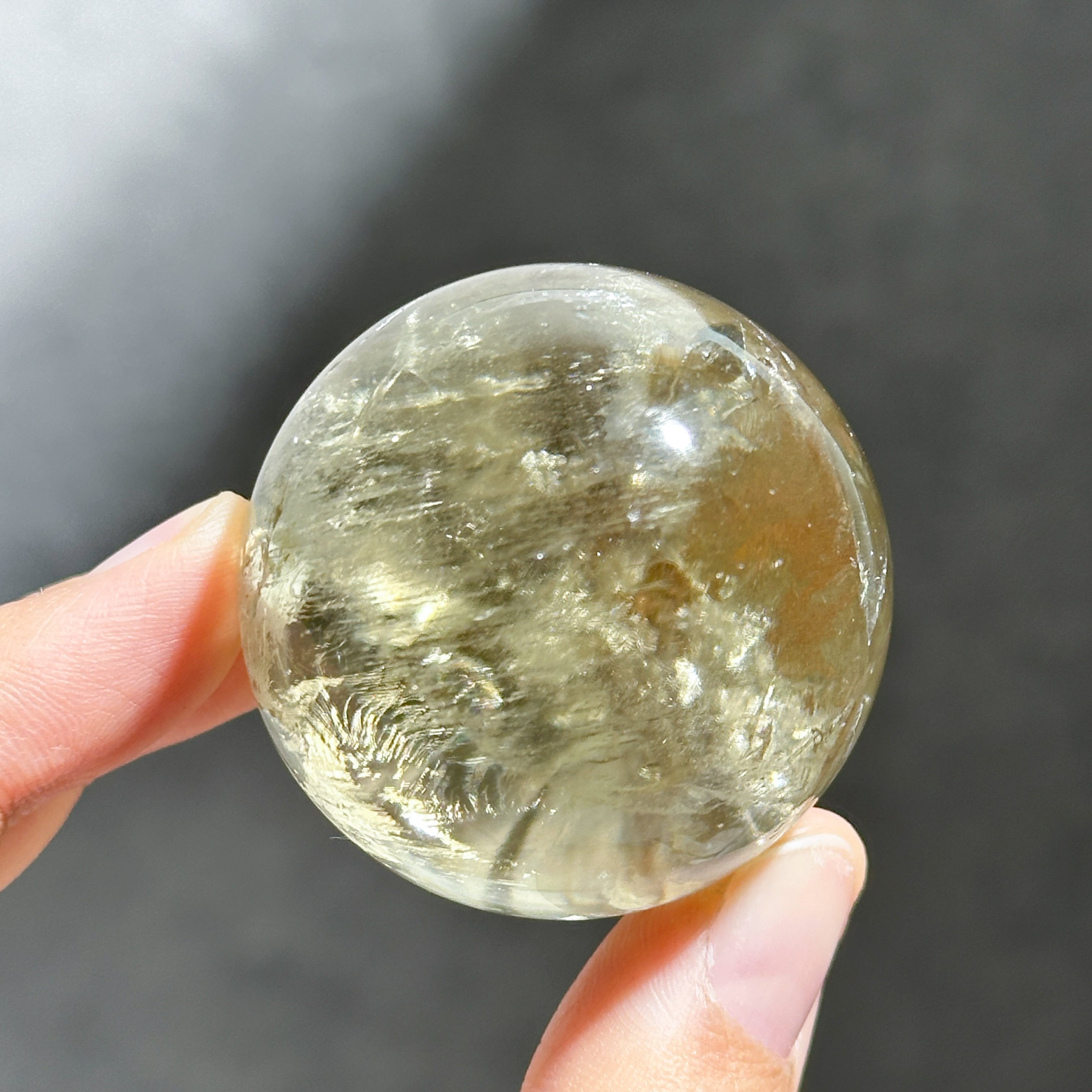 シトリン（黄水晶） スフィア13 ◇ Citrine ◇ 天然石・鉱物