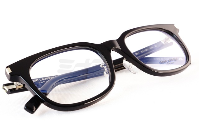SAINT LAURENT メガネ SL840/J 001 ウェリントン メンズ レディース サンローラン italy イタリア製 正規品-5枚目
