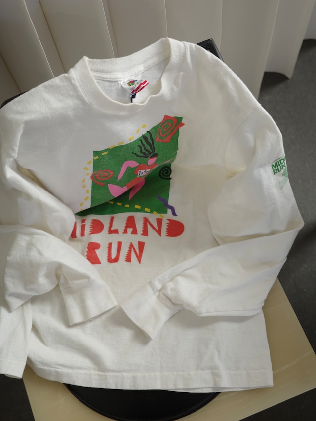 <vintage>”MIDLAND RUN”long Tshirt