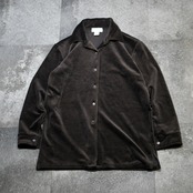 brown velour shirt