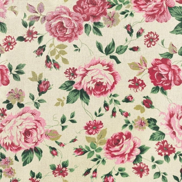 【Maki】バラ売り2枚 ランチサイズ ペーパーナプキン Rose Fabric クリーム