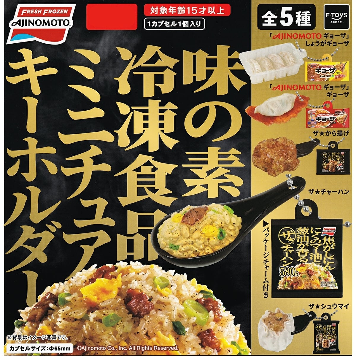 フルコンプ】 味の素 冷凍食品ミニチュアキーホルダー 【全5種セット