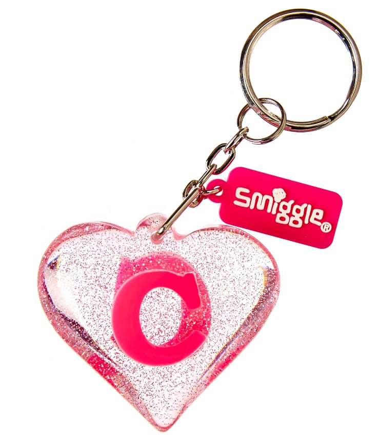 Smiggle(スミグル)  ☆キラキラ☆アルファベット キーホルダー C