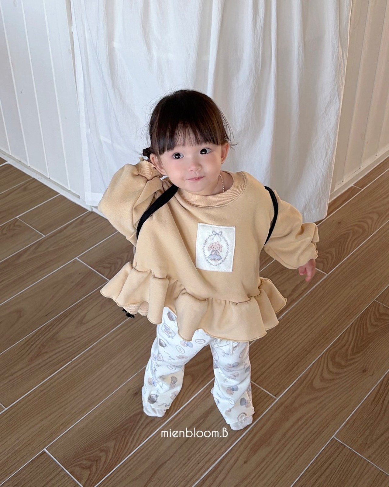 mien bloom B［取寄］bunny peach tee 26winter