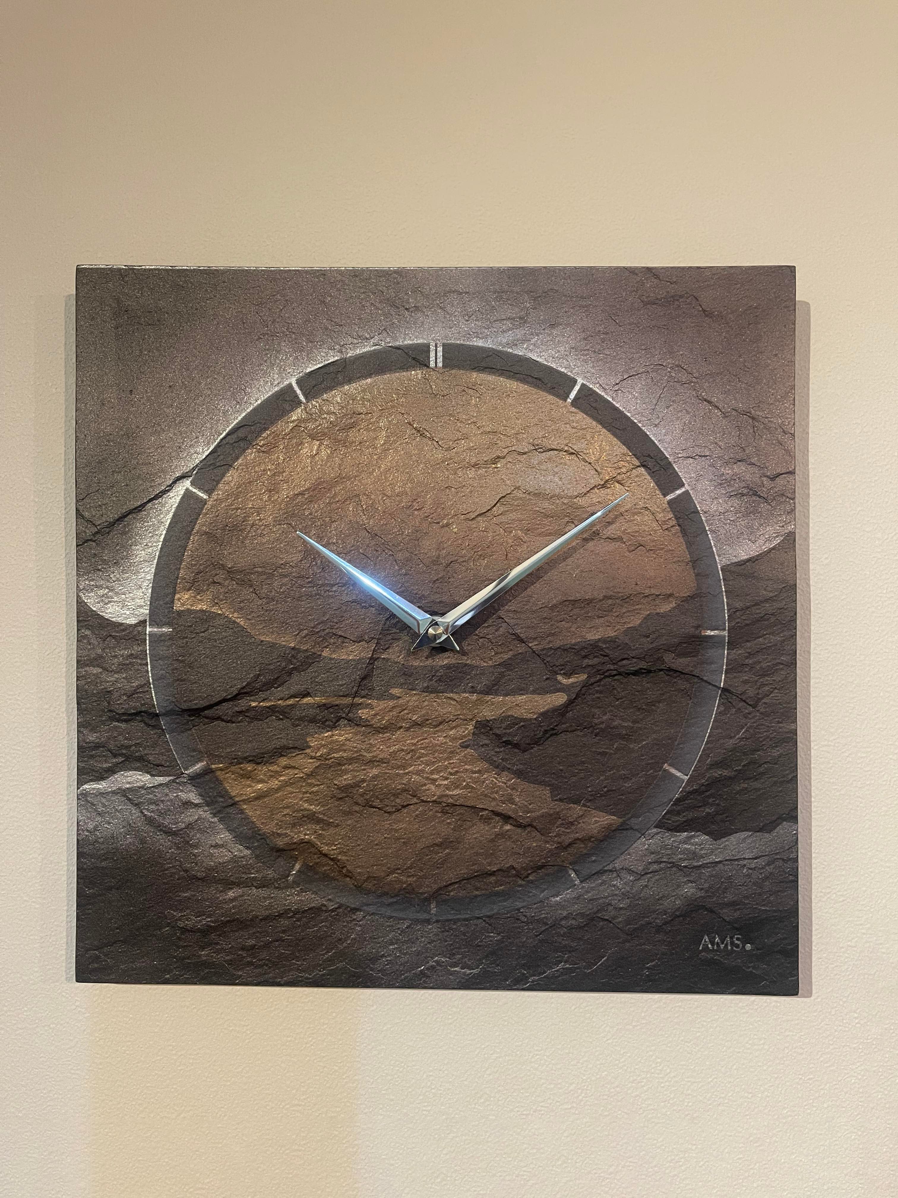 壁掛け時計　おしゃれ AW-2110】壁掛け時計 掛け時計 輸入時計 石の時計 クール おしゃれ