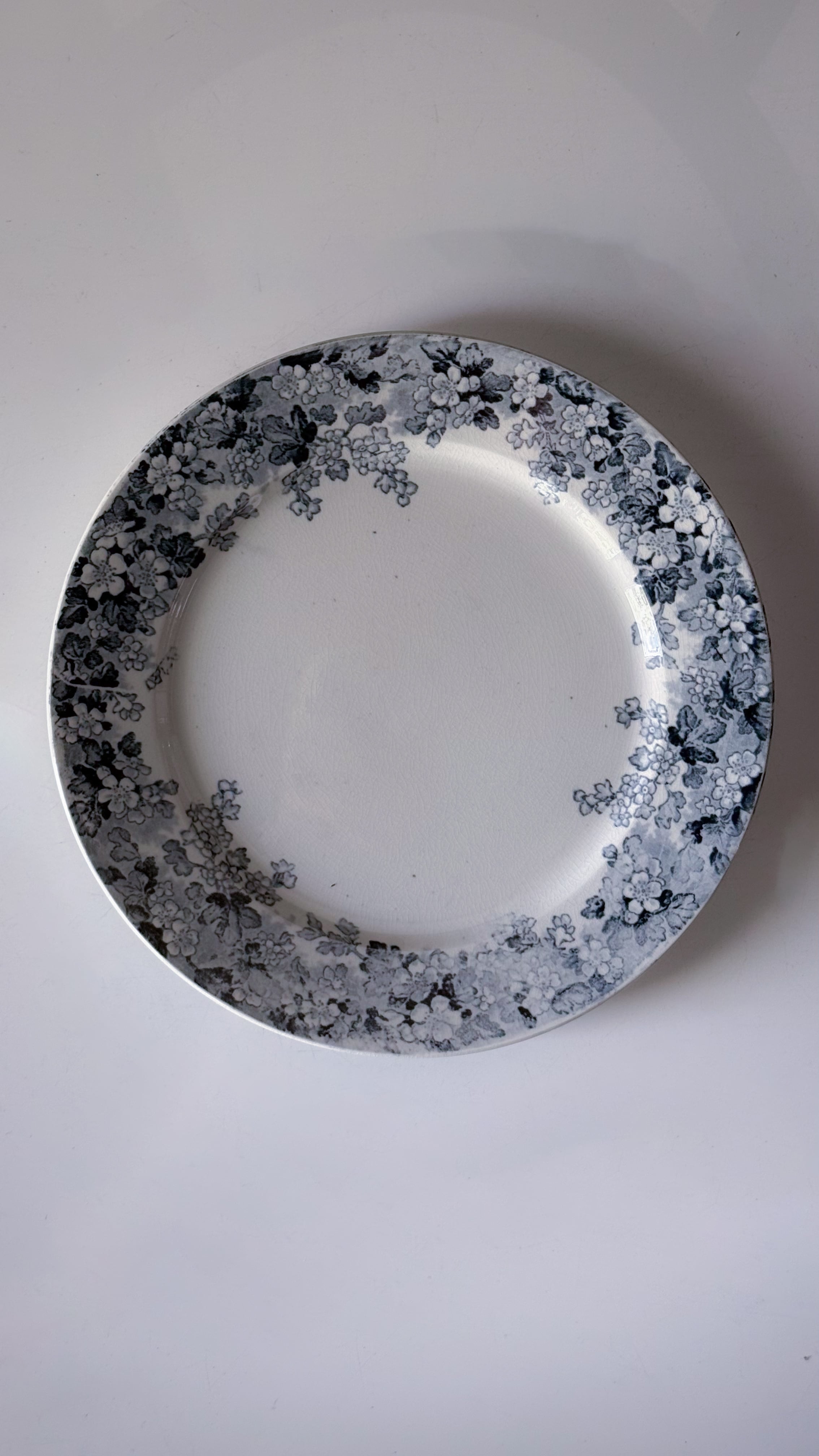 vintage desert plate Sarreguemines Récamier Ⅰ