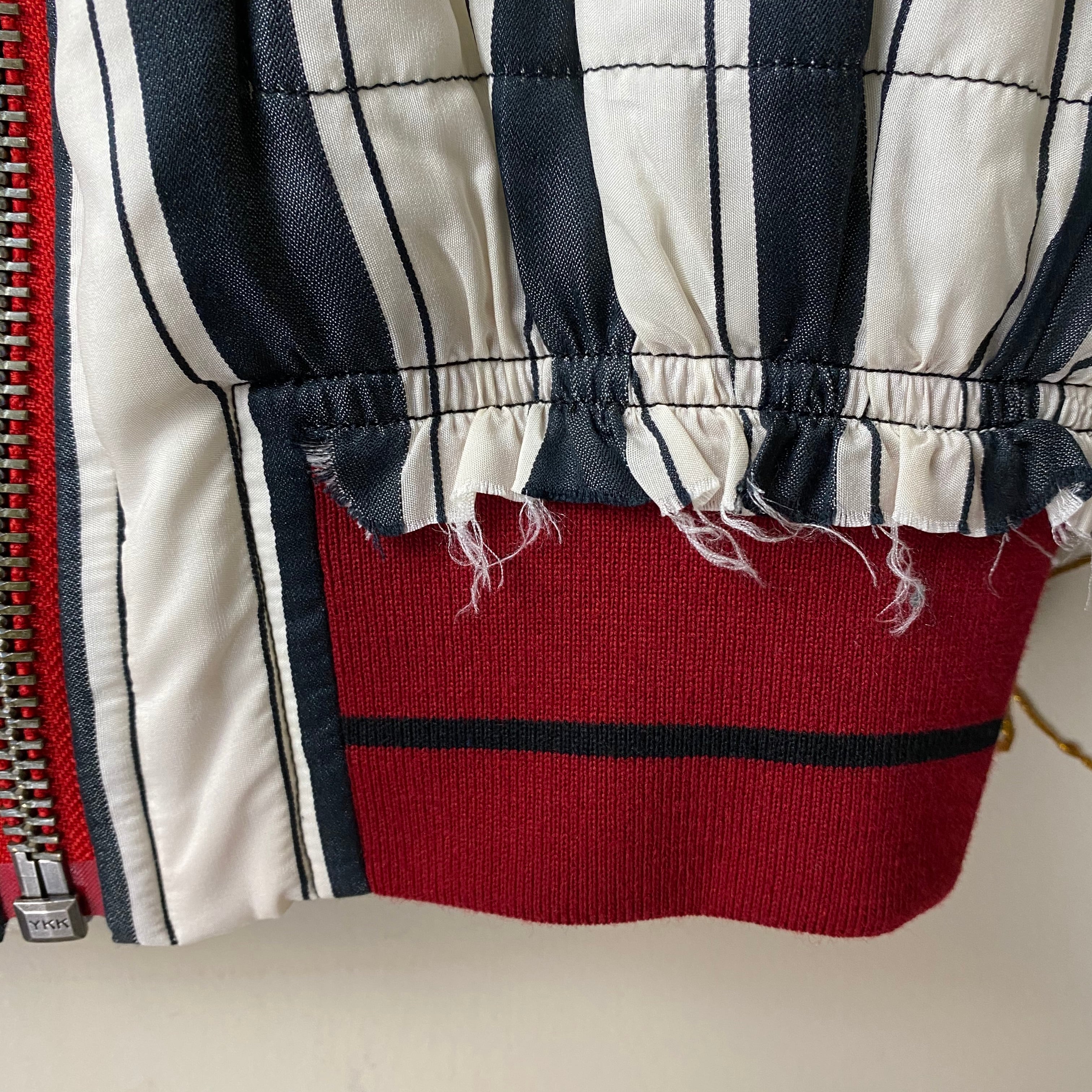 HAIDER ACKERMANN stripe pattern silk bomber jacket | NOIR ONLINE 