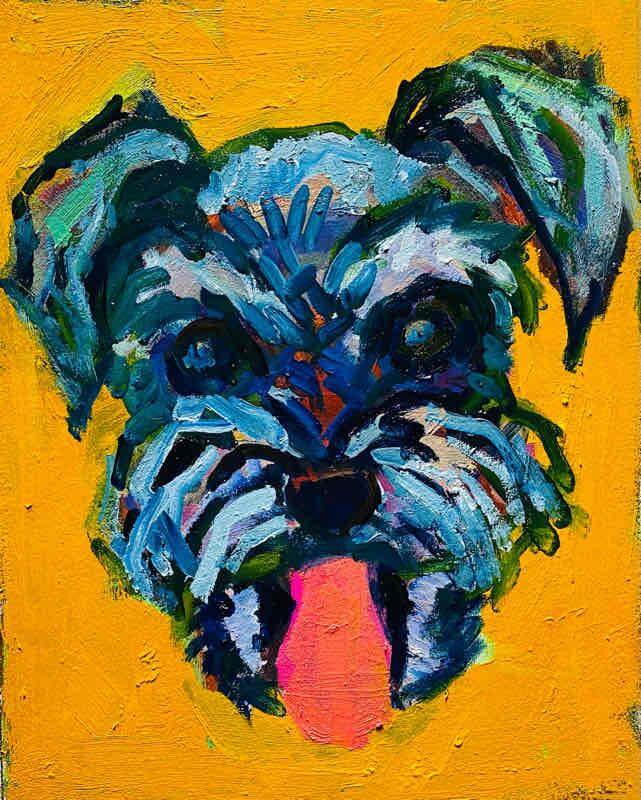 OIL COLOUR | 油彩画 #現代アート #犬 #猫 | otani.