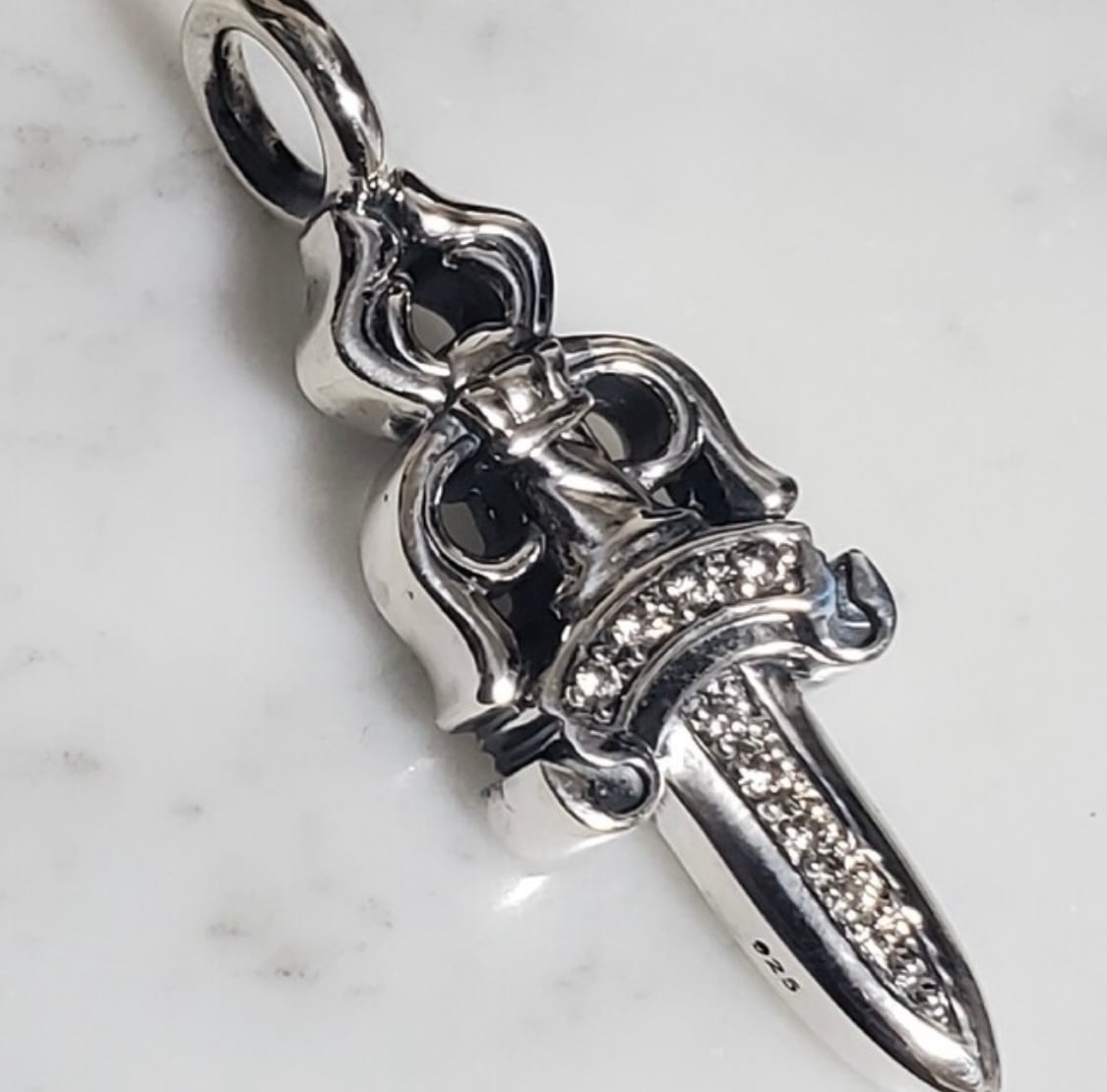 CHROME HEARTS クロムハーツ ダブルダガー ペンダント ネックレス