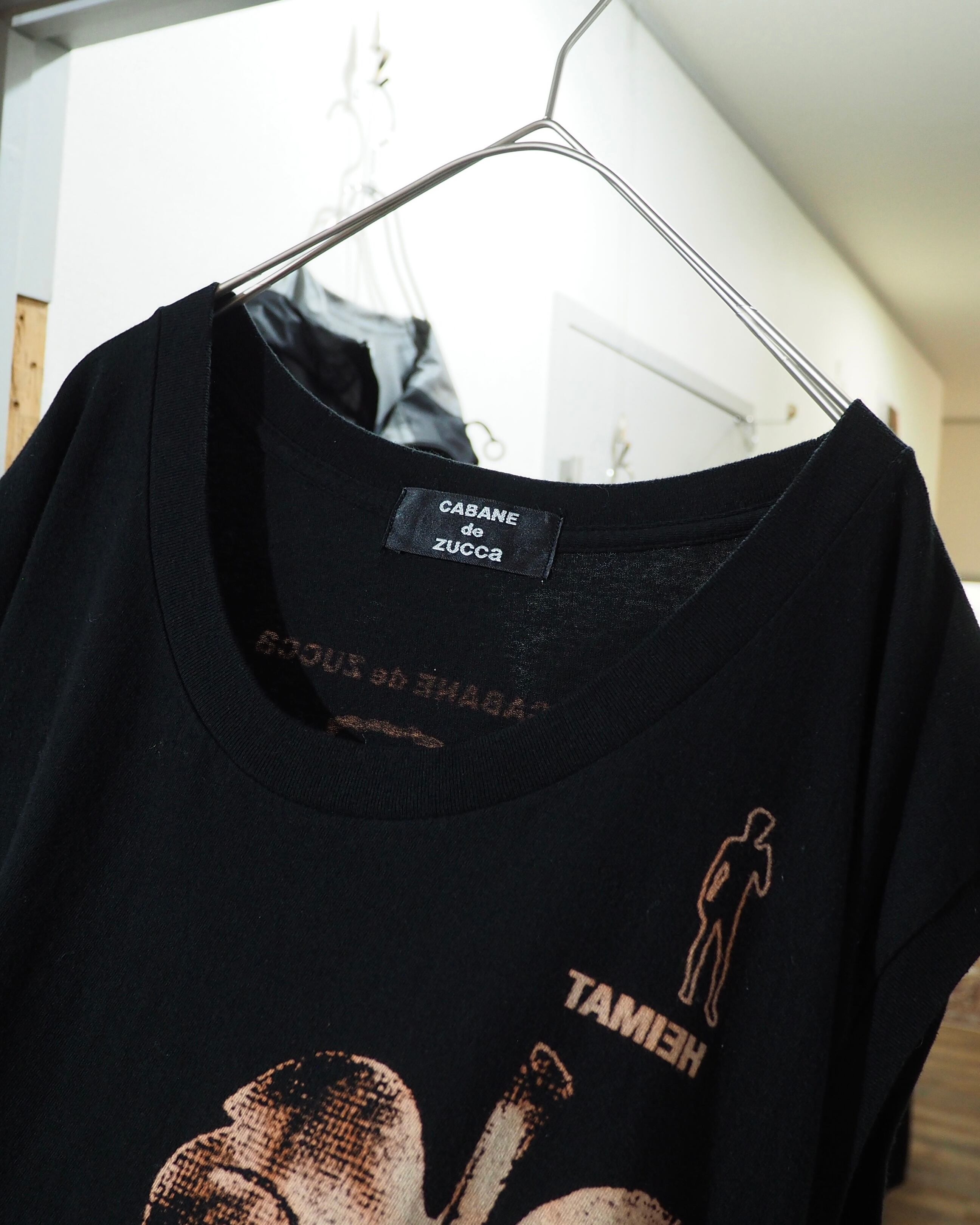 1990 ‐ 00s " CABANE de zucca × TAMIEH " Both sides printed Archive No Sleeve Tee (Sample product)