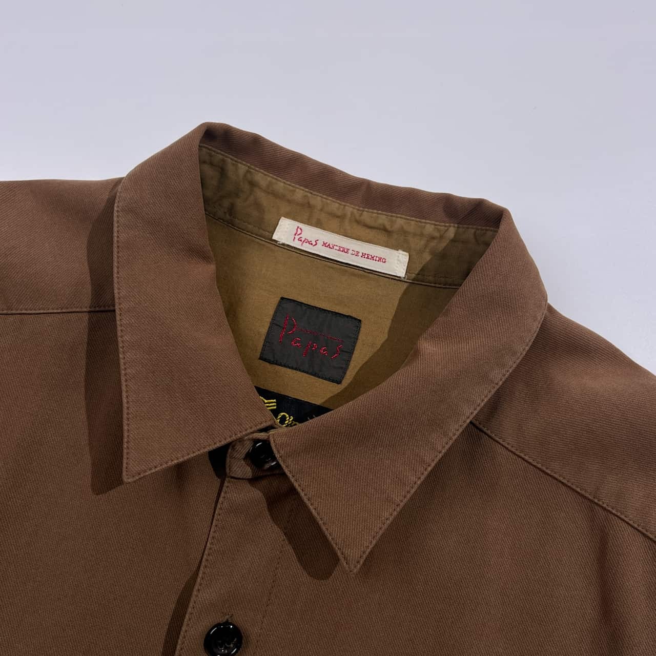 Papas パパス 裏チェック Olmetex コットン ジャケット M/ベージュ ブラウン 系 メンズ